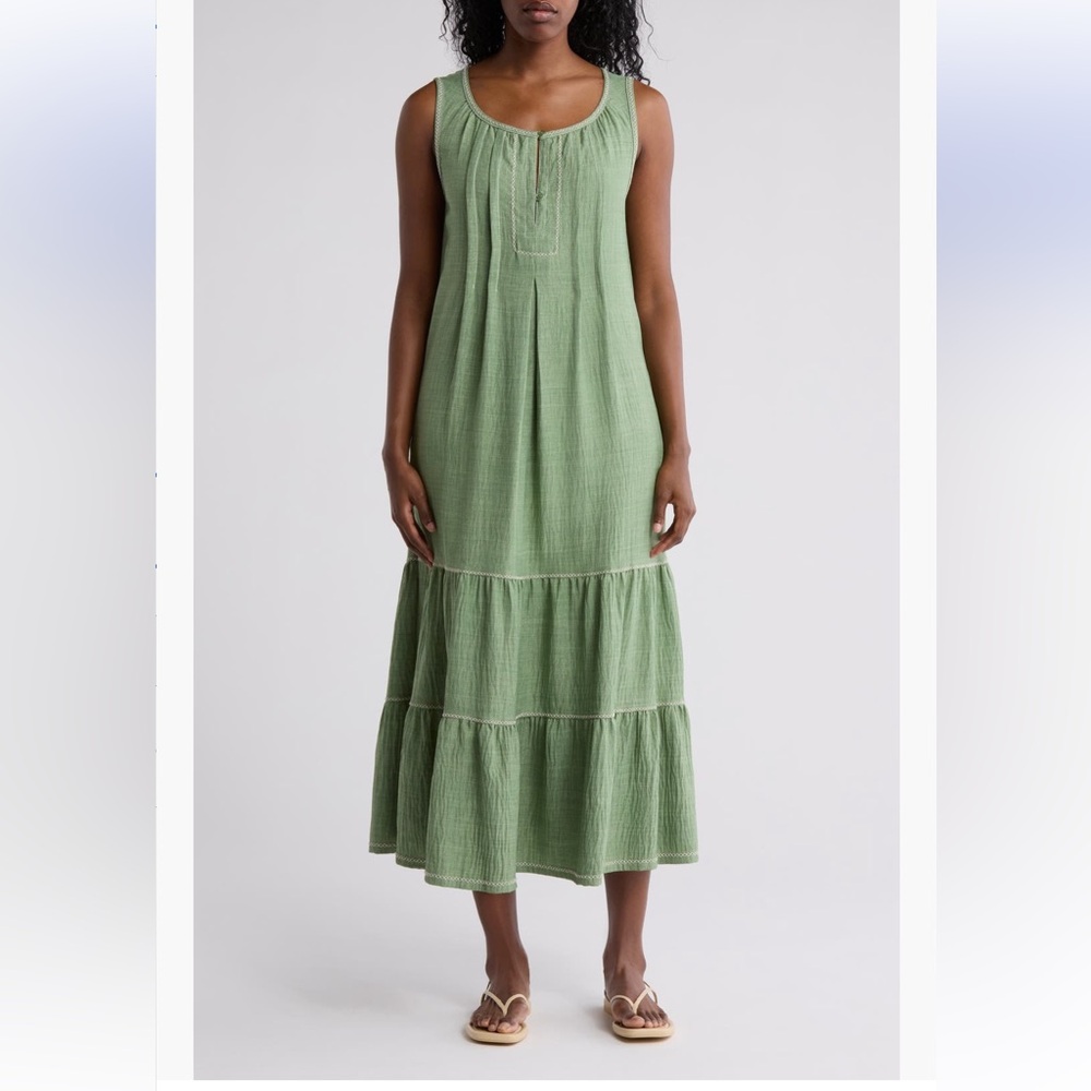 Max Studio Sage Green Maxi Dress